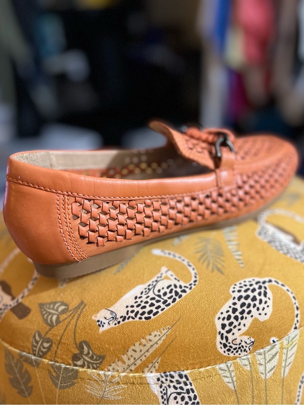 NWOB $150 Brioso Presley Woven Leather Ornamented Loafers